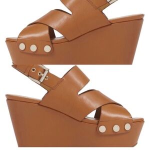 Women's Tan Wedge Sandals Marc Fischer